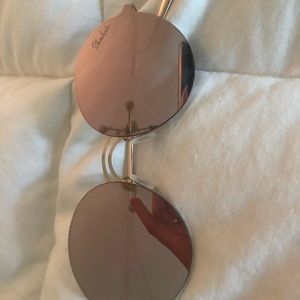 Rose Gold Circle Frame Sunglasses